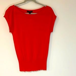 Ann Taylor burnt orange short sleeve sweater top. Size XXS. NWT